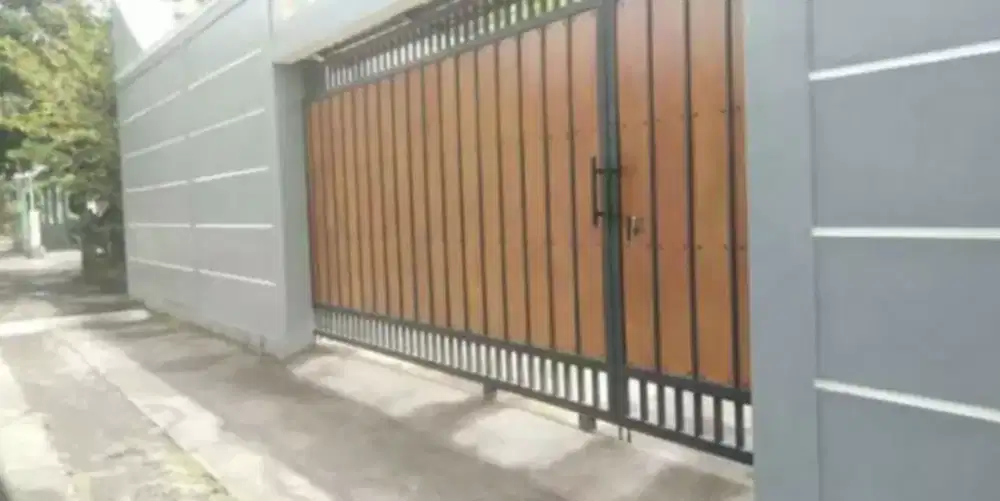 Pintu pager rumah minimalis full galvanis Anti karat