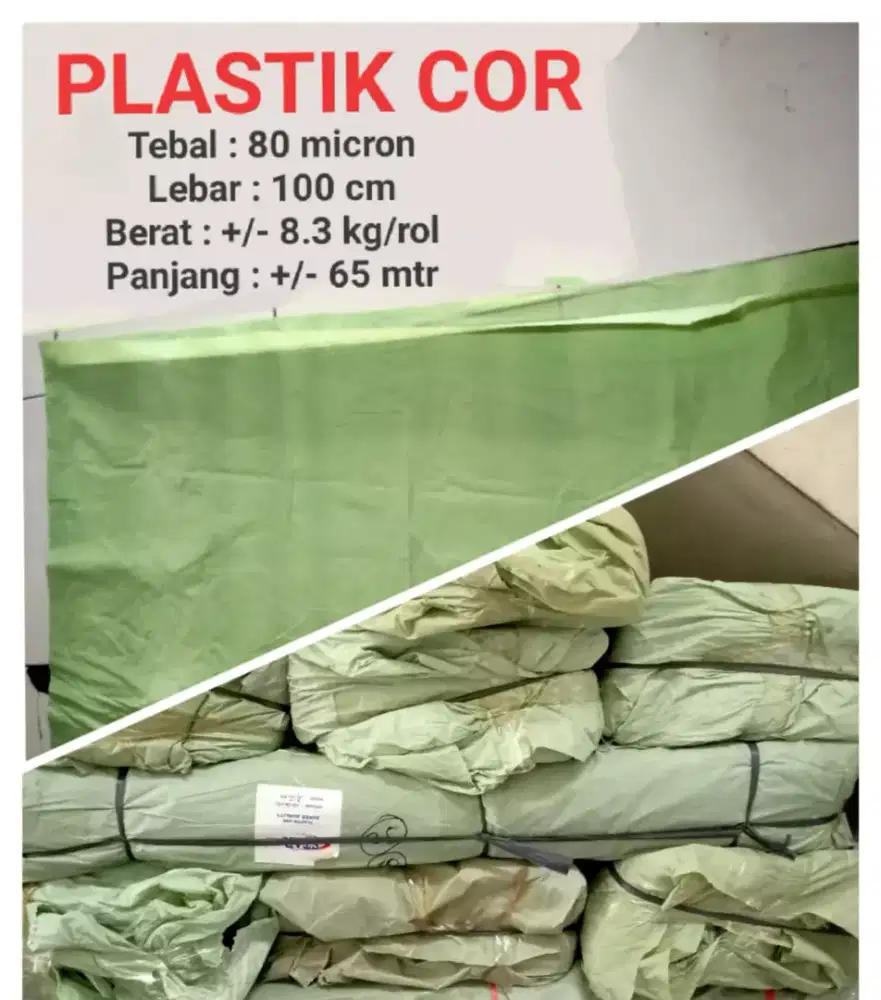 PLASTIK COR KETEBALAN 80 MICRON