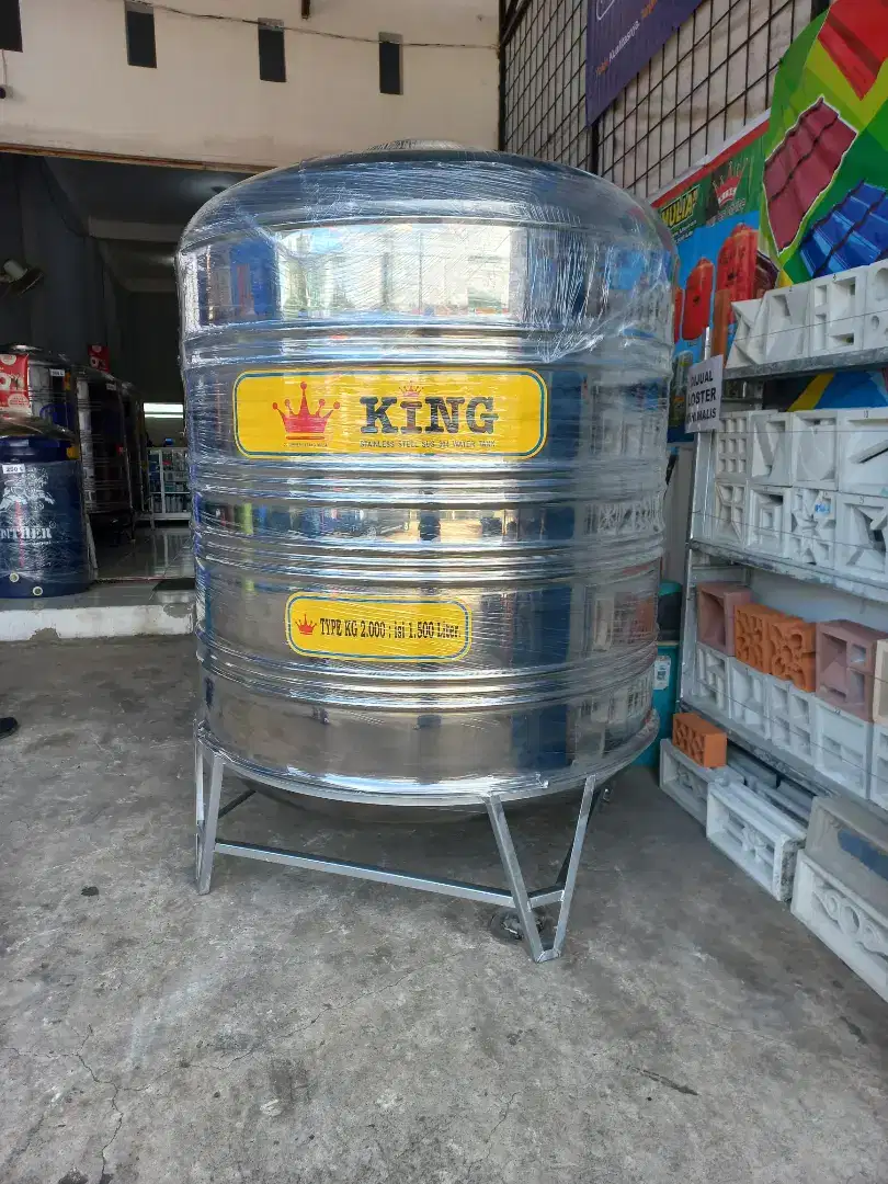 Tandon / Toren / Tedmon/ Tangki Air Stainless King 1500 liter COD