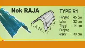 NOK RAJA Atap Genteng Metal +jasa pasang(harga sendiri)