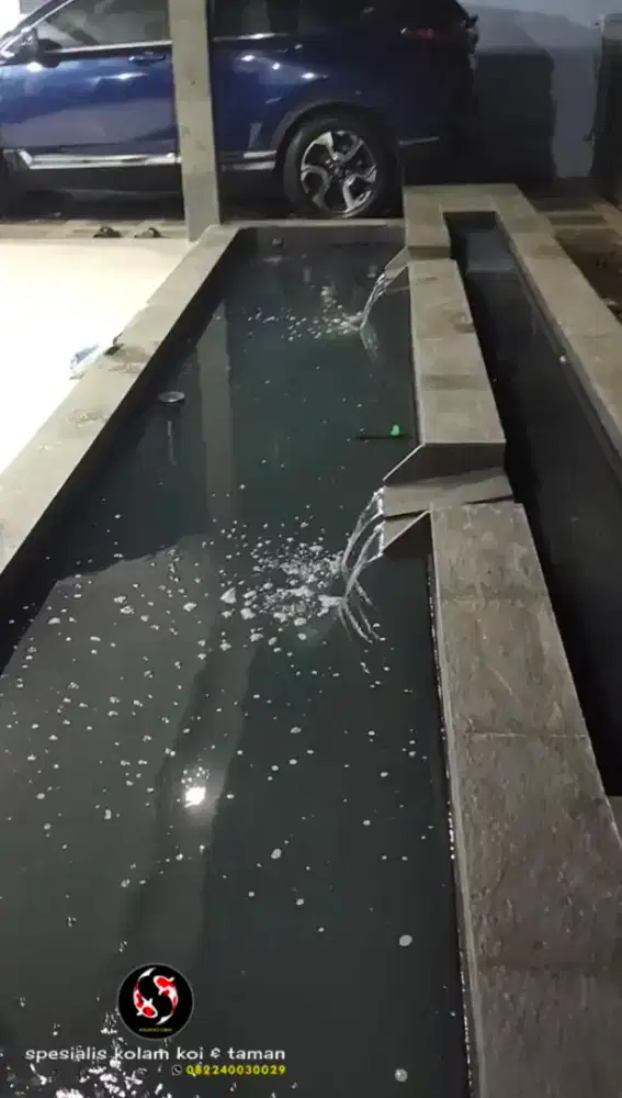 Buat kolam koi mini model modern
