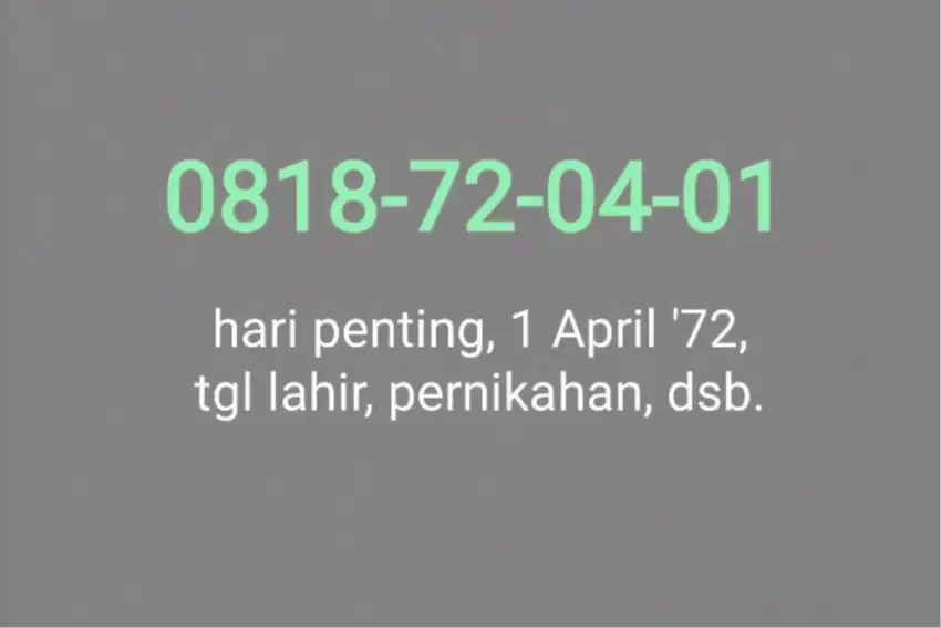 Nomor Prabayar XL 10 digit yg CANTIK bawa HOKY