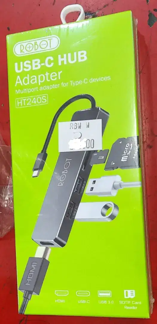 Adapter Adaptor Usb Type-C Robot Usb-C Hub