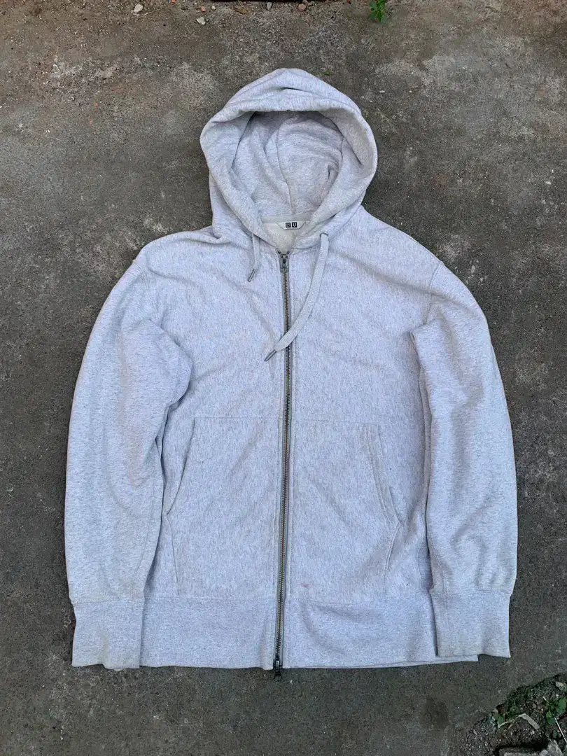 Zipphoodie Uniqlo grey