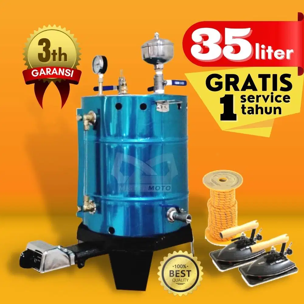 Setrika Uap Steam Boiler MISTERMOTO 35ltr 2 Setrika
