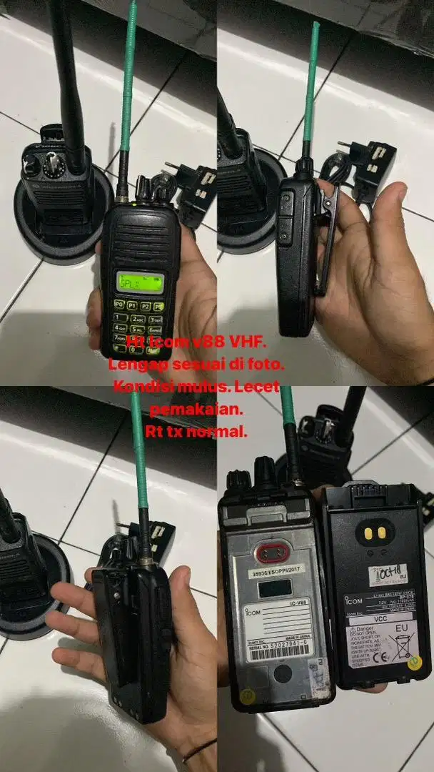 Ht icom v88 vhf