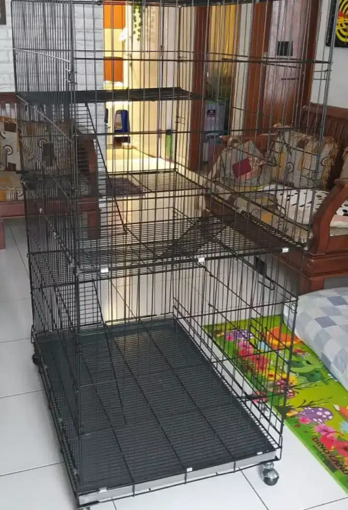 Kandang kucing 3susun besar 90x60x130cm ngabisin stock