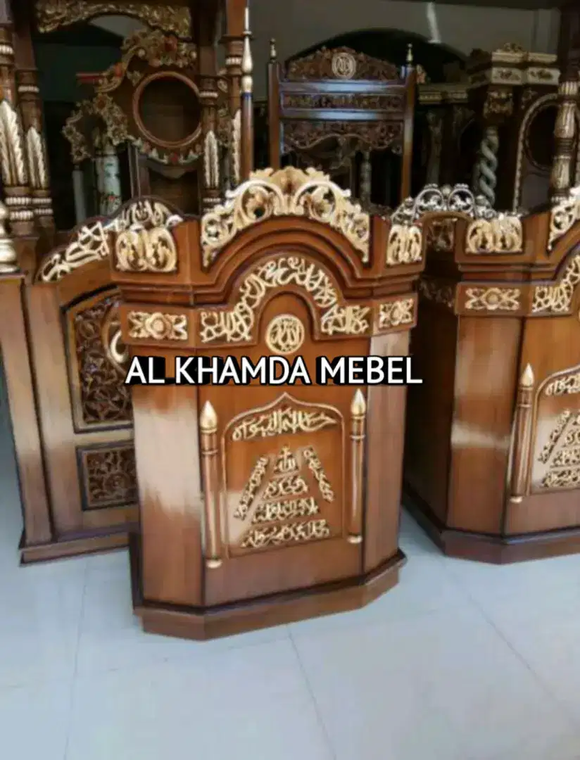 Terima pesanan Mimbar Mushola kerajinan Jepara