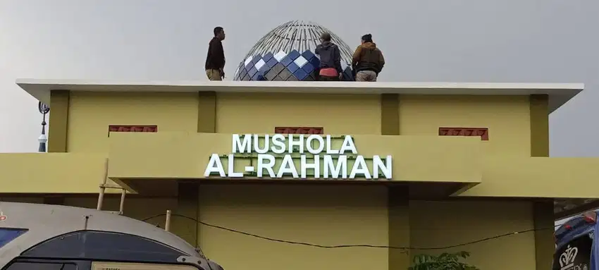 huruf timbul masjid mushola LED