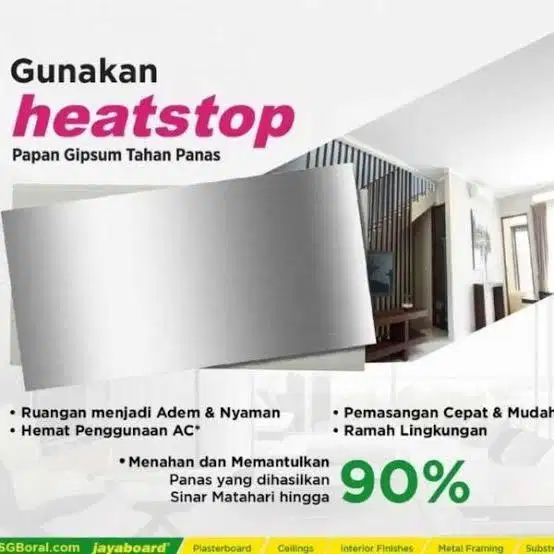 GYPSUM HEATSTOP JAYABOARD