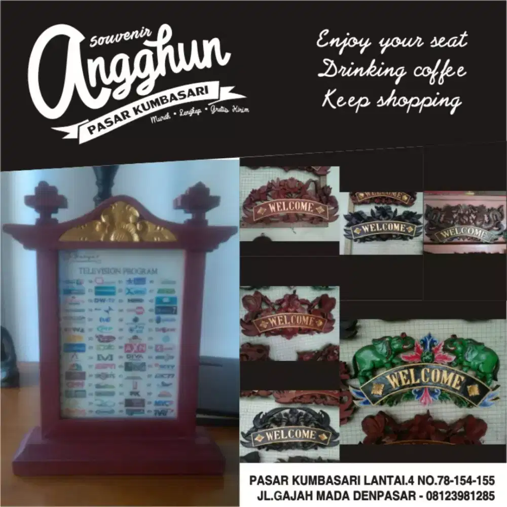 Meja kantor papan nama & jabatan