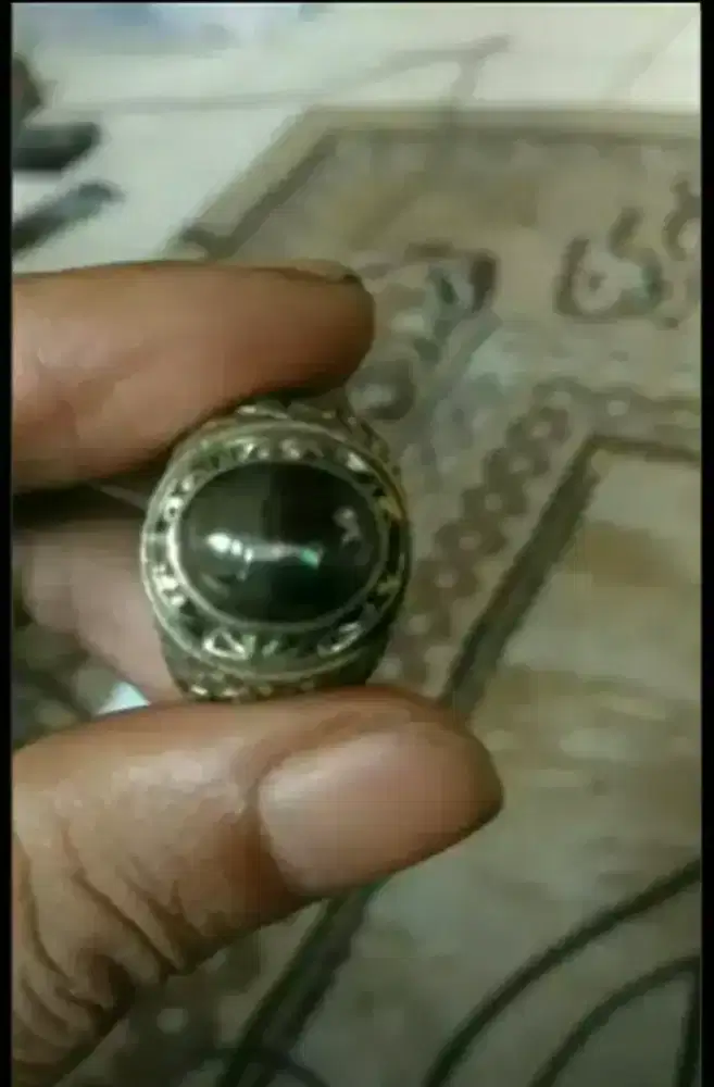 cincin natural silimanite cat eye selon srilanka