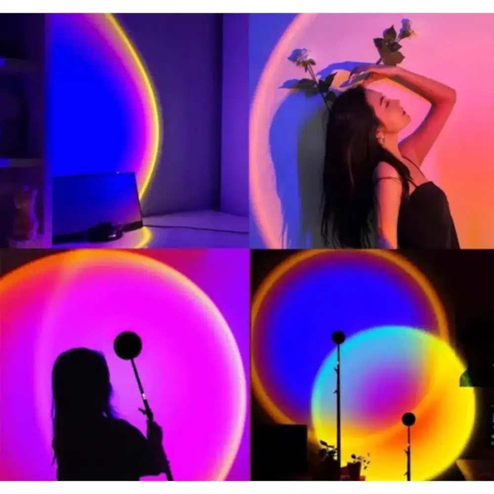 Lampu sunset atmosphere LED Lamp cahaya proyektor