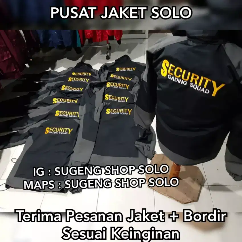 JAKET BORDIR KONVEKSI JAKET SOLO JAKET CUSTOM