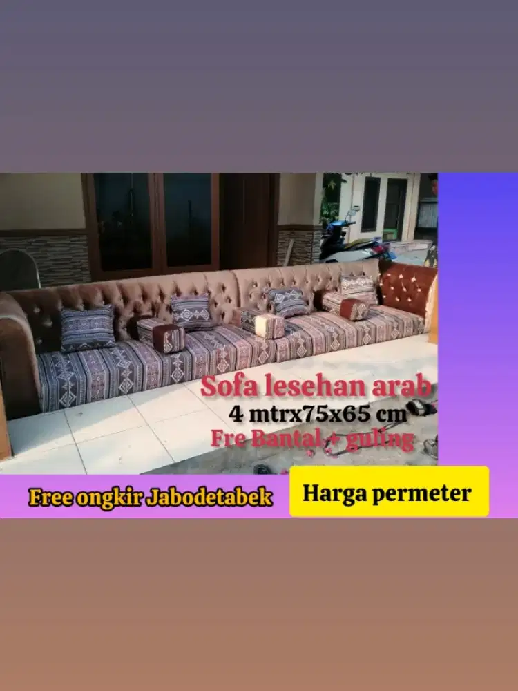 Sofa lesehan arab custom