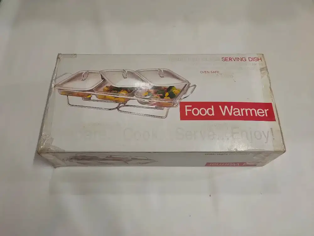 Food warmer marinex Brazil prasmanan 3 wadah