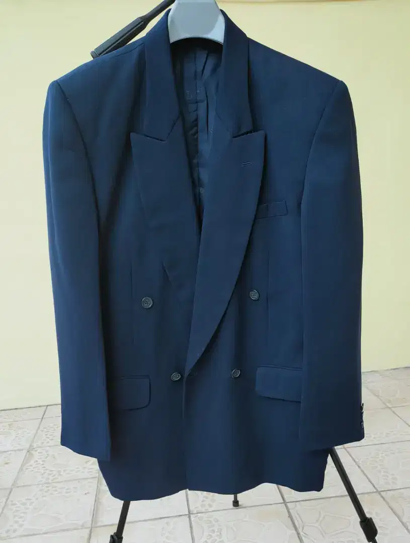 Jas Lawell Original Biru Ukuran L 4 Kancing Black