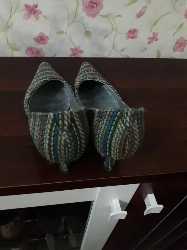 Sepatu Heels Rajut size 39