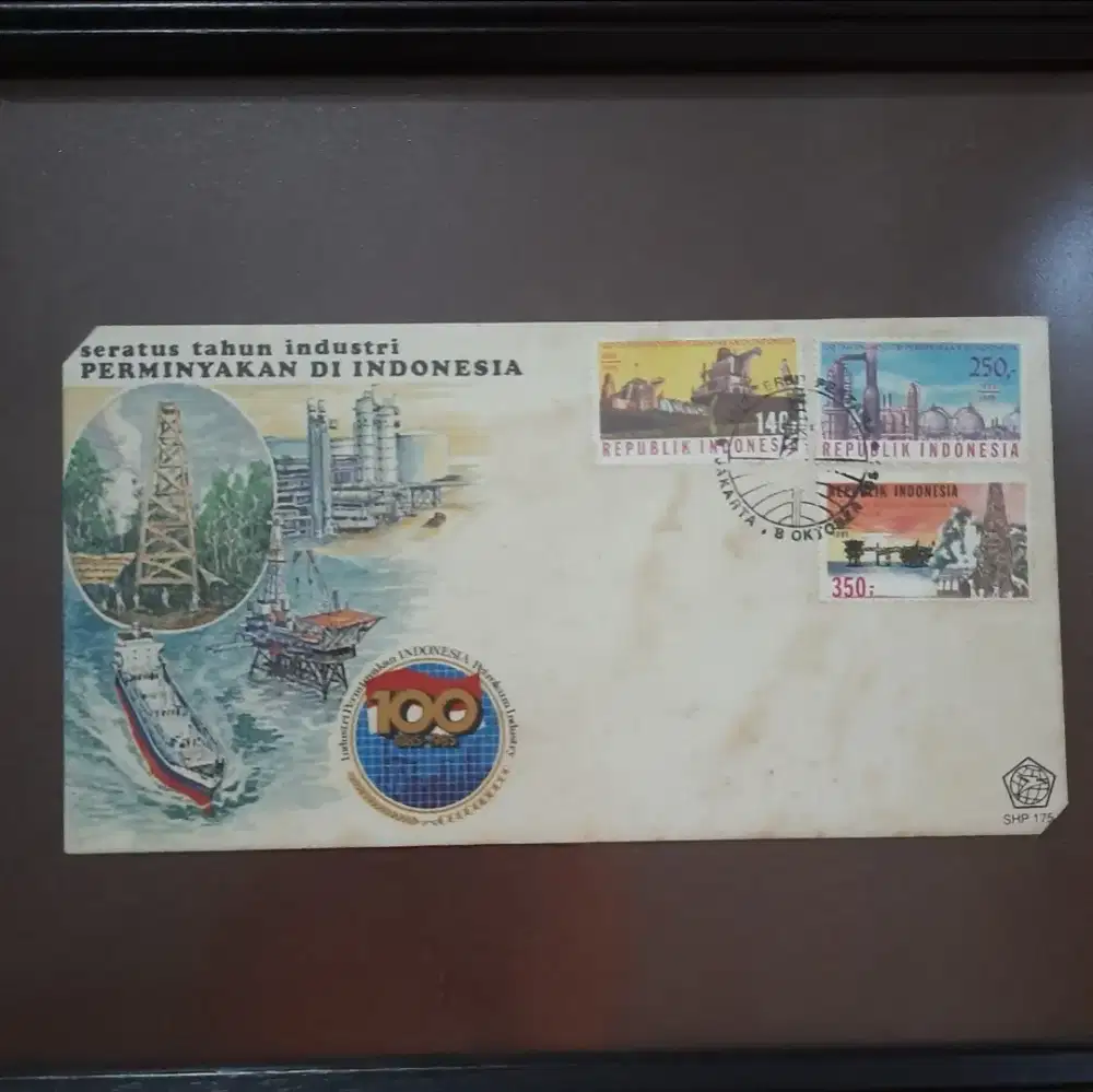 Prangko Kuno Jadul Perindustrian 100 Tahun Indonesia