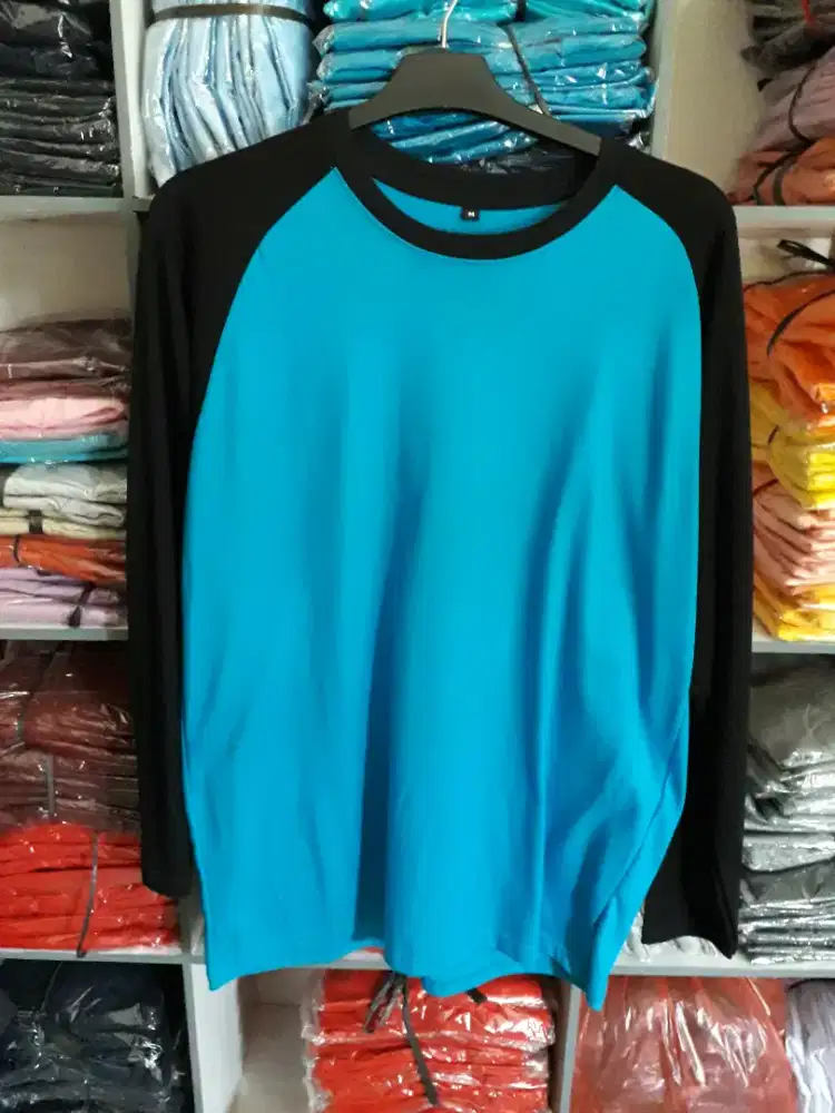 jual kaos oblong reglan combed 20s katun