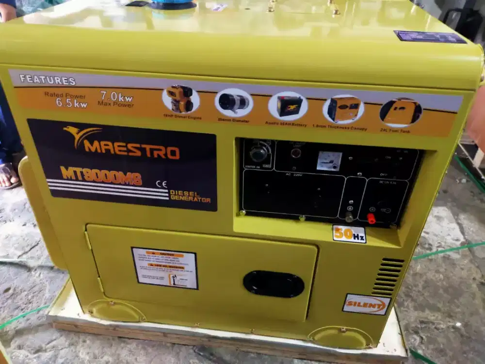 Genset Maestro Silent 7.000 watt baru