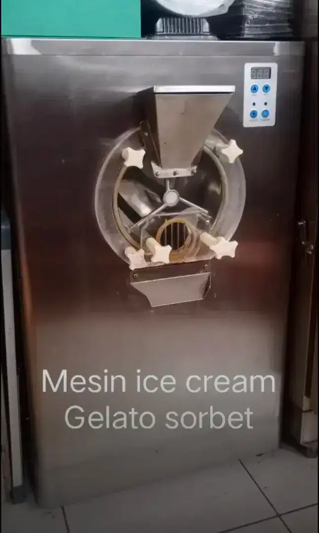 Mesin pembuat ice cream gelato sorbet