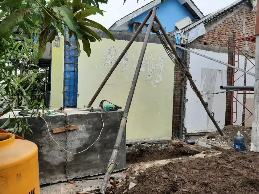 Bak tandon air beton cor