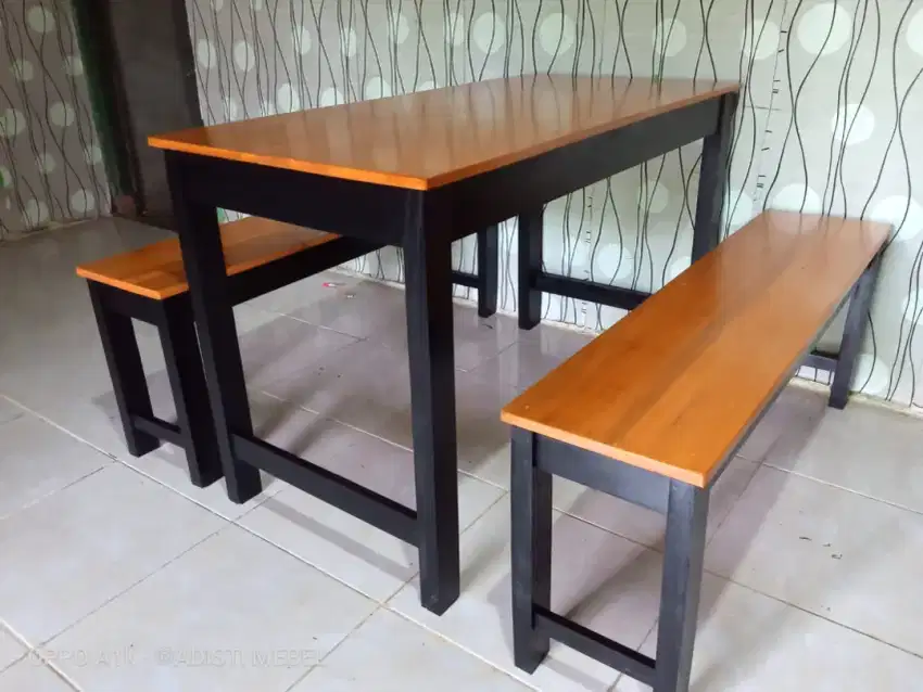 Set meja kursi cafe warung resto