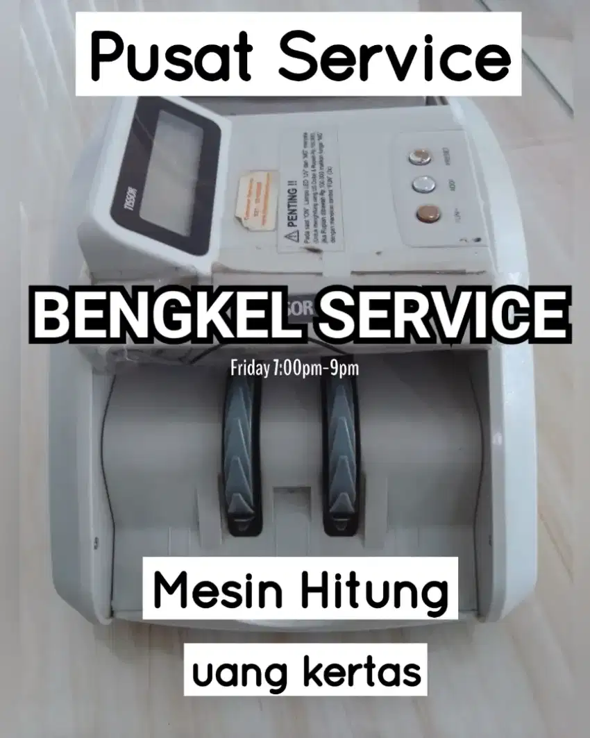 Mesin hitung uang sparepart service