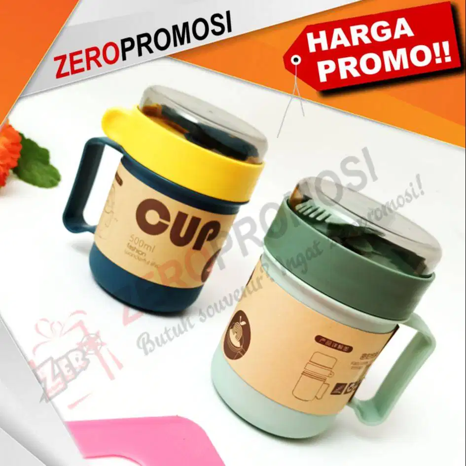 Merchandise Alat Makan Cup Food Jar Mug Wilton 500ml