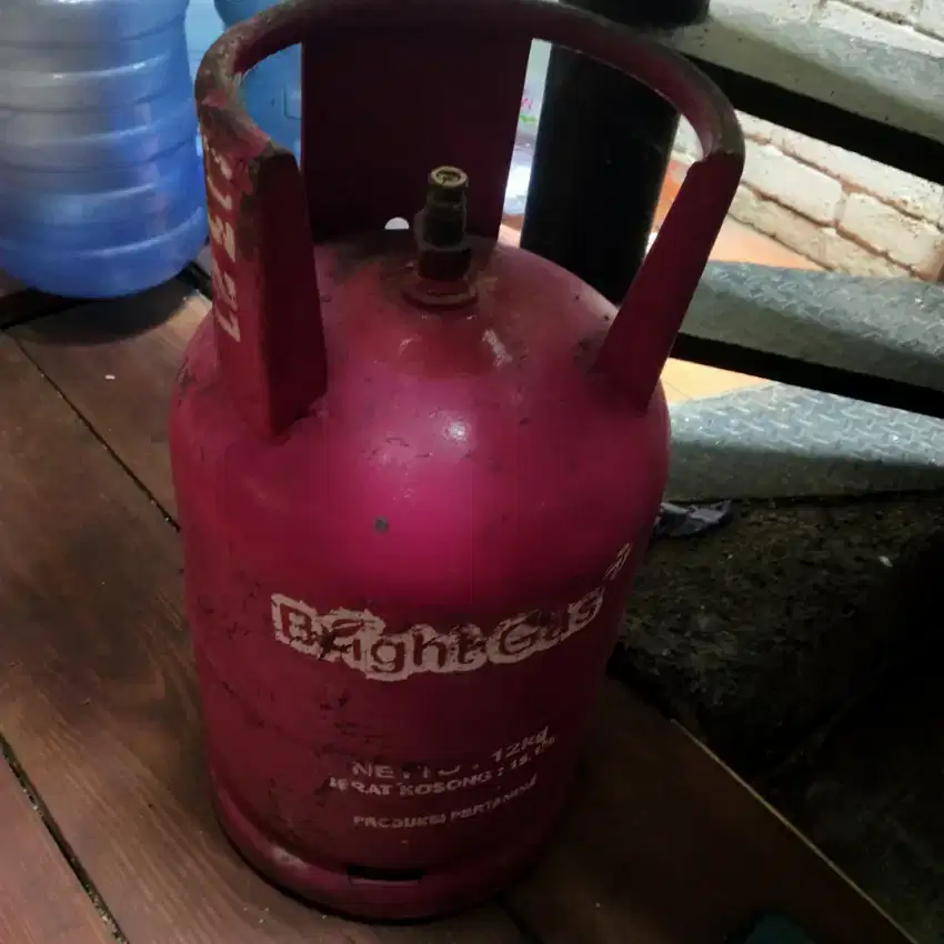 Tabung Gas LPG 12 kg kosong Pink Bright gas..muraah..