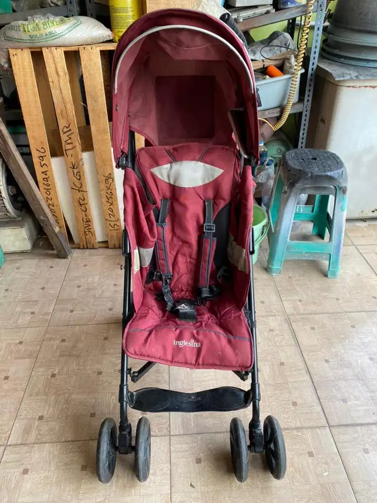 stroller inglesina maroon