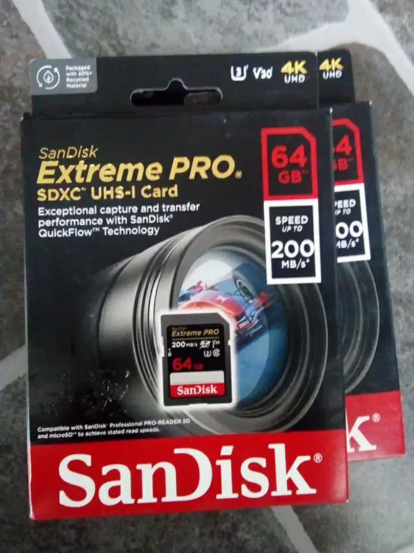 SDXC Sandisk Extreme Pro 64gb Speed 200mb/s