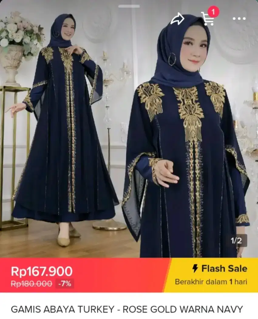 Gamis Abaya Turki Bahan Bagus