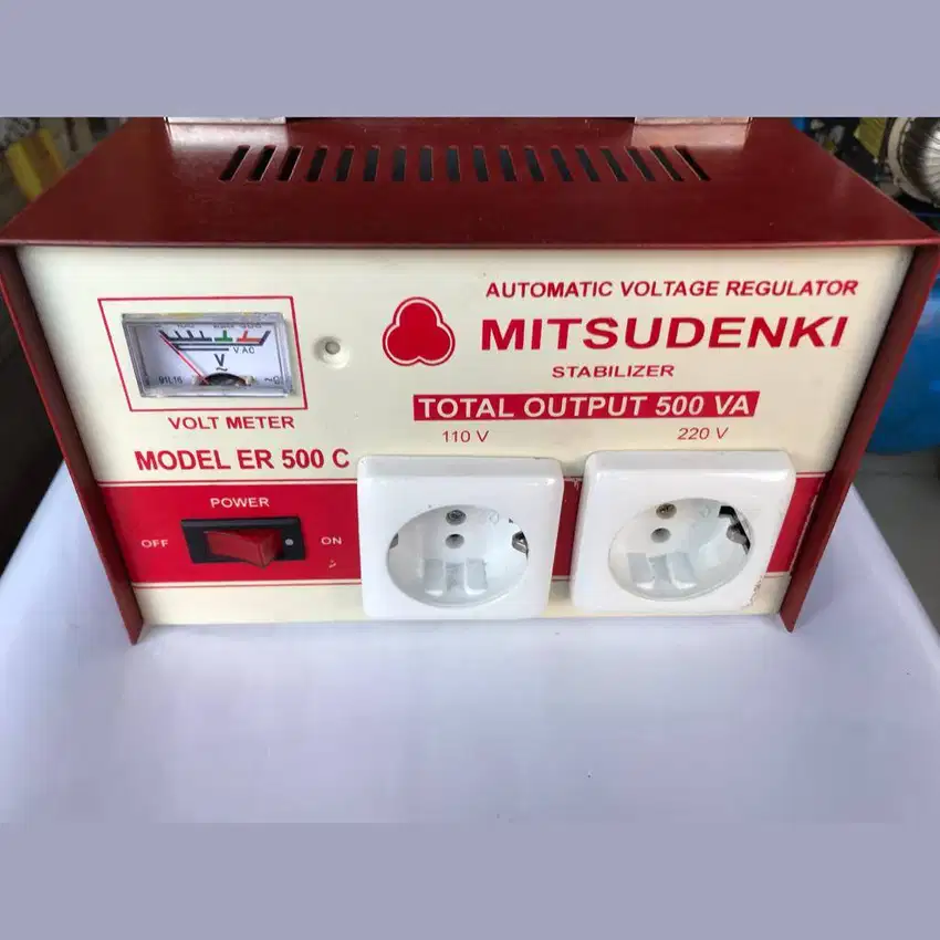 MITSUDENKI ER 500C Automatic Voltage Stabilizer Listrik 500VA