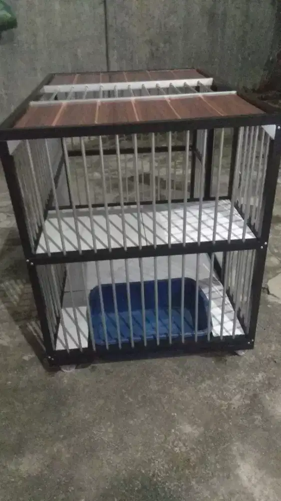 Dijual Kandang Kucing Tingkat Lantai Keramik Hewan Peliharaan