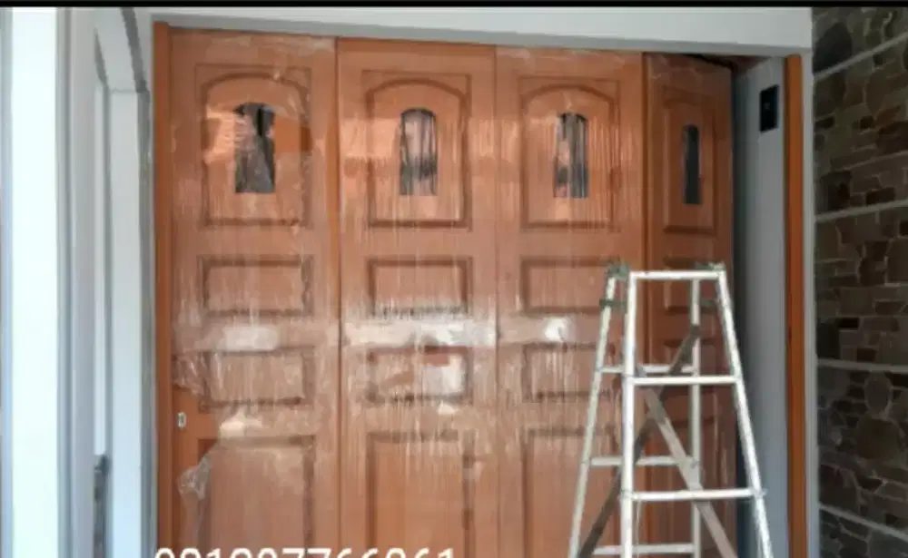 Pintu besi garasi press EISEN, cat OVEN POWDER COATING