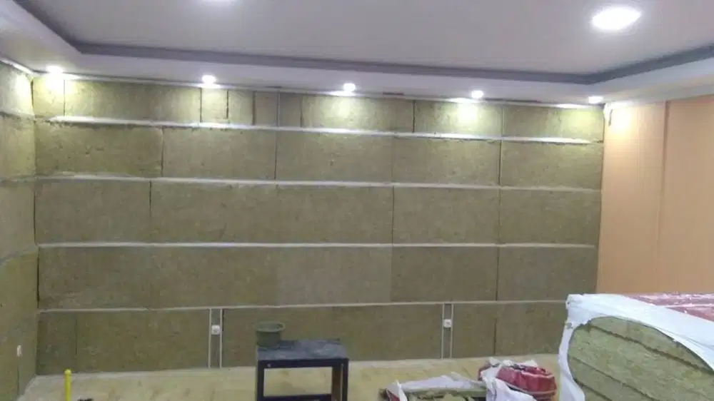 peredam suara rockwool density 80kg/m3 kualitas premium