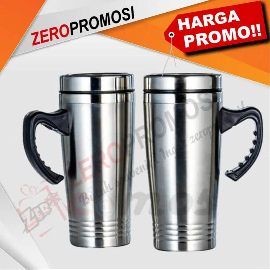 Souvenir 3 Garis Mug (Stainless)
