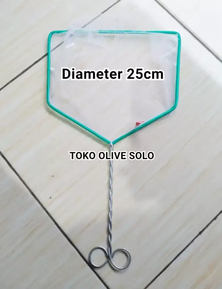 Serokan ikan saringan ikan Diameter 25cm (Tidak Bisa Cod)