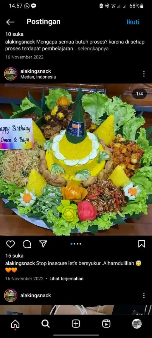 Nasi tumpeng 10 porsi