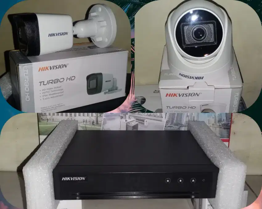 Paket 4 Kamera Cctv Merk Hikvision 2.0Mp