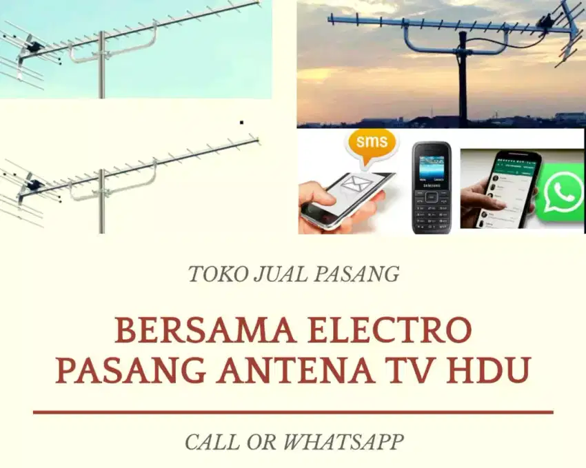 Workshop pasang baru antena tv digital