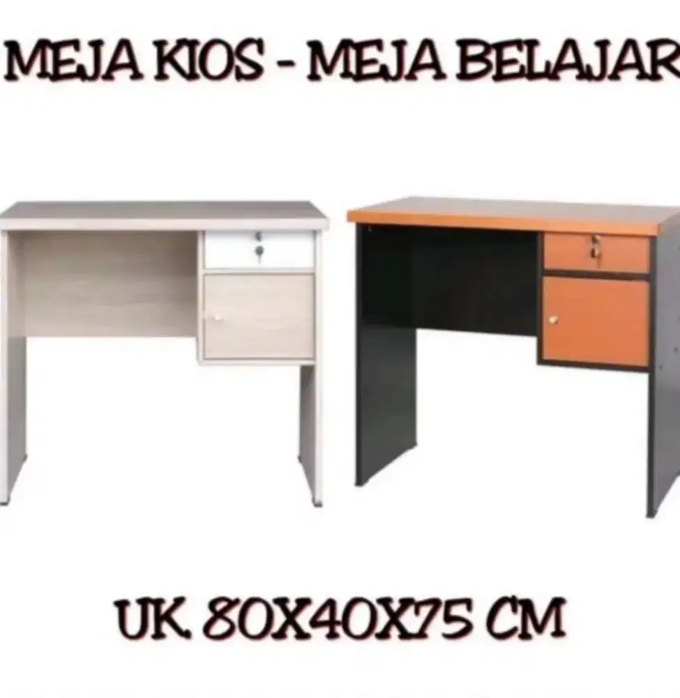 Meja Kios - Meja Kantor - Meja Tulis Kecil 1/2 Biro