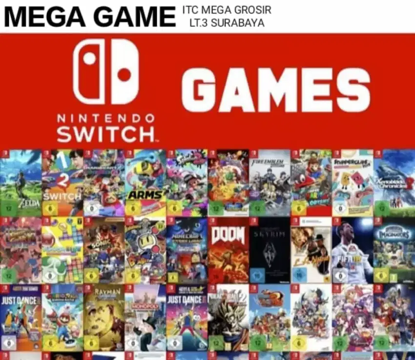 NINTENDO SWITCH GAMES KOLEKSI LENGKAP