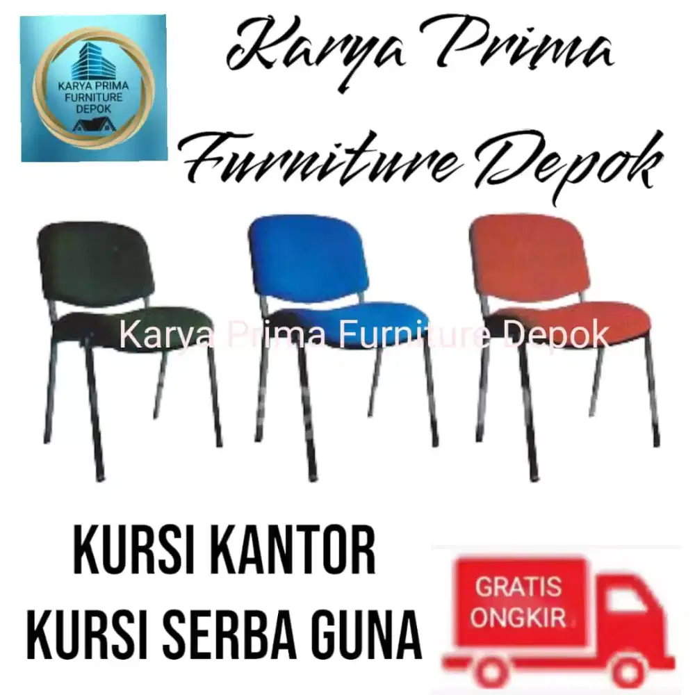 Kursi kantor kuat & awet kaki besi spesial 370rb baru free ongkir COD