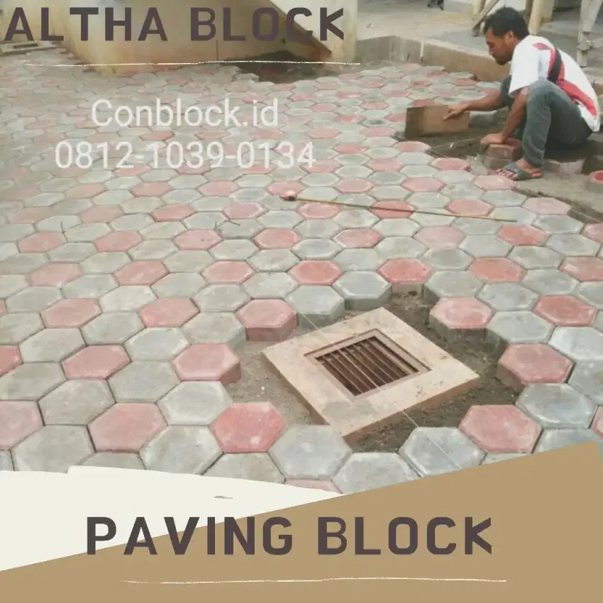 Pabrik Paving Block Grass Block Kanstin Konblok Conblock aspal rumput