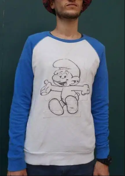 Crewneck WHOLE HAUSS SMURF Unisex Second Branded