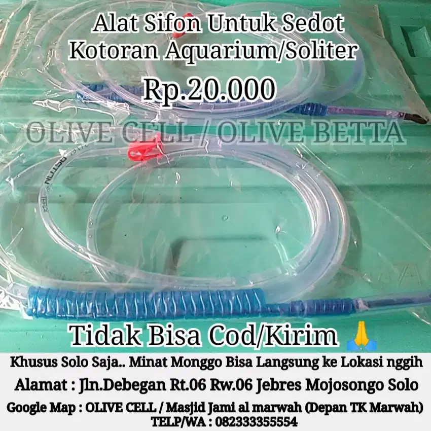 Alat Sifon / Alat Sedot Kotoran Didasar Aquarium atau Soliter