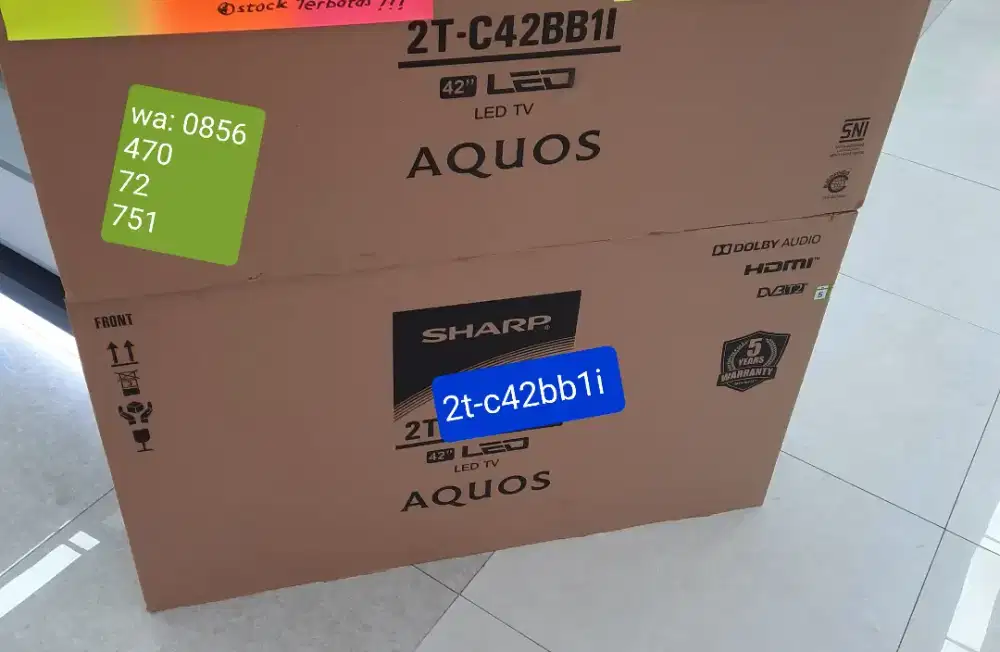 Tv Led Sharp 42 inc tipe 2T-C42BB1i 7Shield